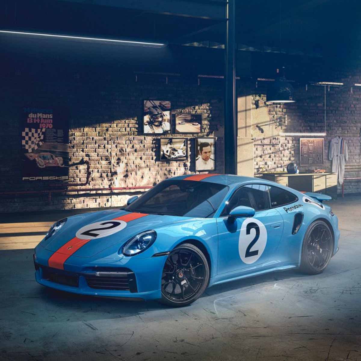 Luna Porsche Gulf Blue 328 | Paint To Sample