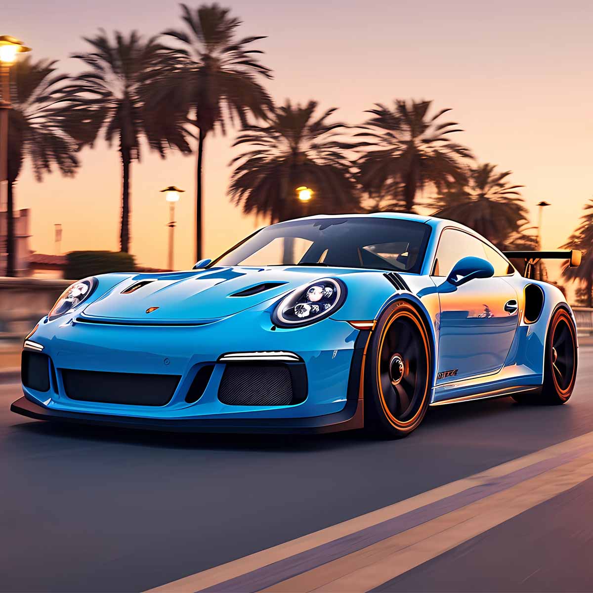 Luna Porsche Miami Blue M5C | Paint To Sample